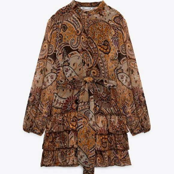 Zara Dresses & Skirts - ZARA PRINTED SHORT DRESS